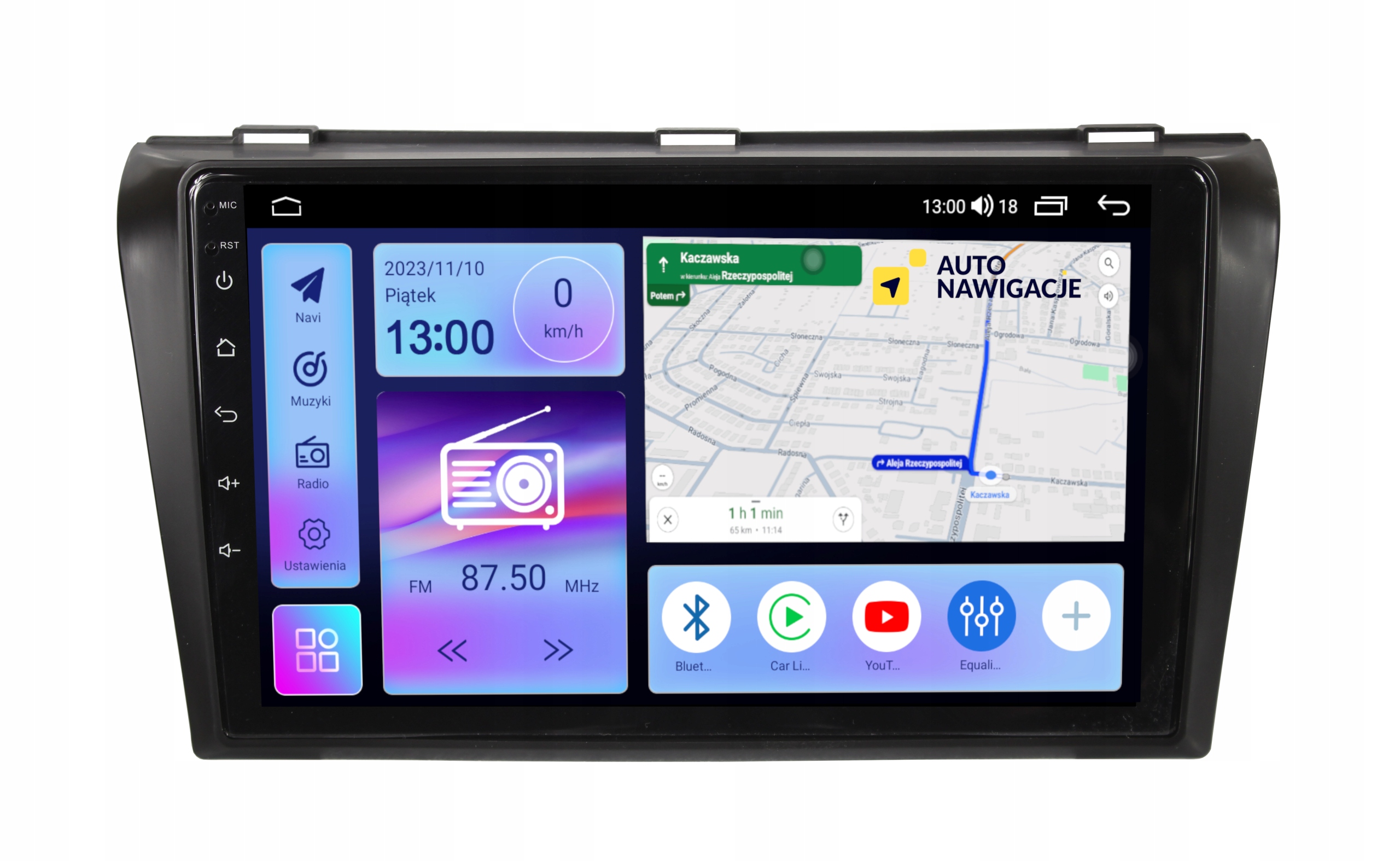 RADIO NAWIGACJA GPS MAZDA 3 2003-2009 ANDROID 8/128 GB