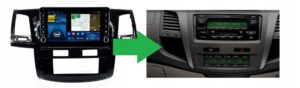 RADIO NAWIGACJA GPS TOYOTA HILUX VII 2005-2008 ANDROID AUTOMATYCZNA KLIMA 2/64 GB