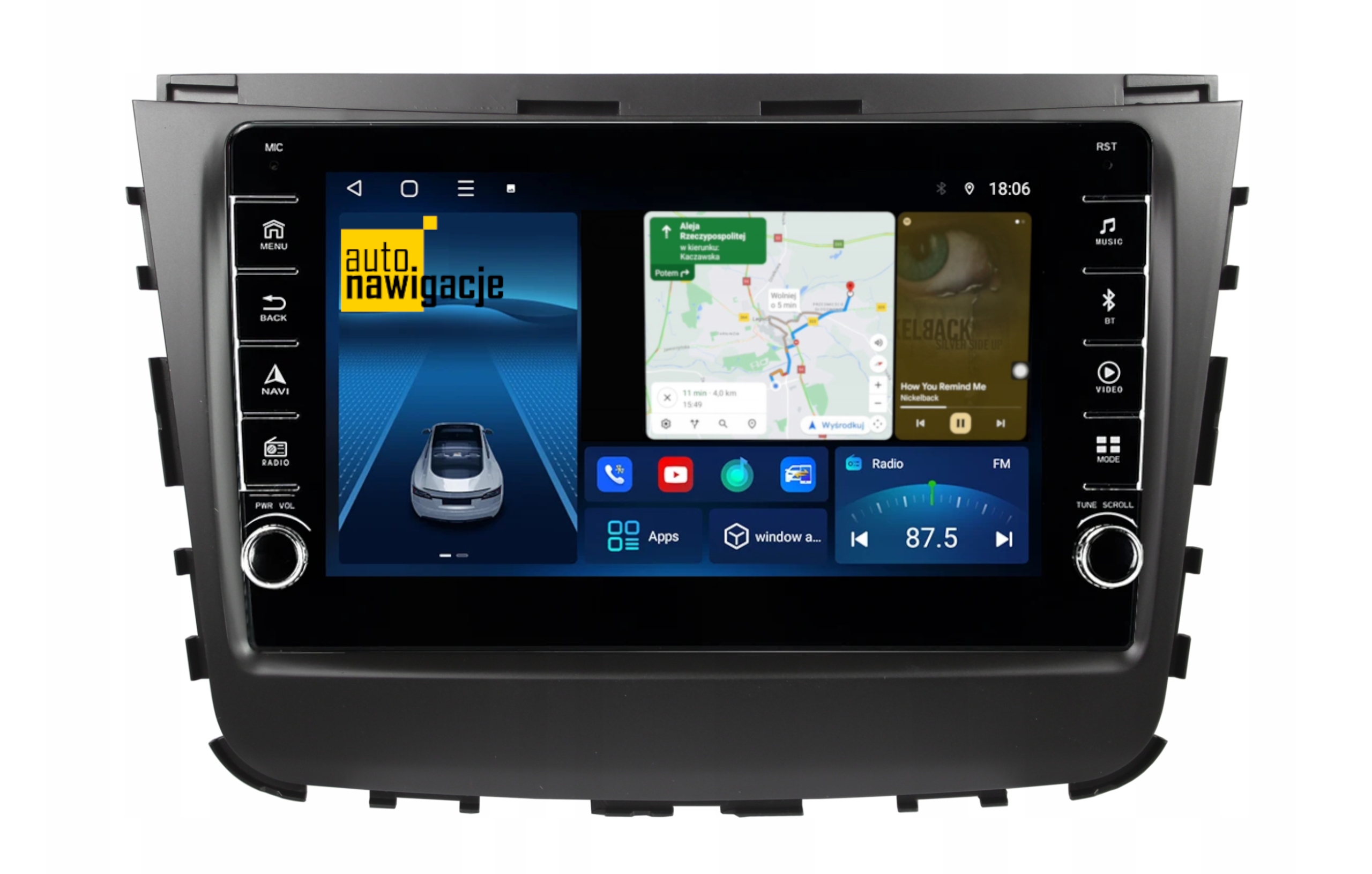 RADIO NAWIGACJA GPS SSANGYONG REXTON 2017+ ANDROID 2/64 GB