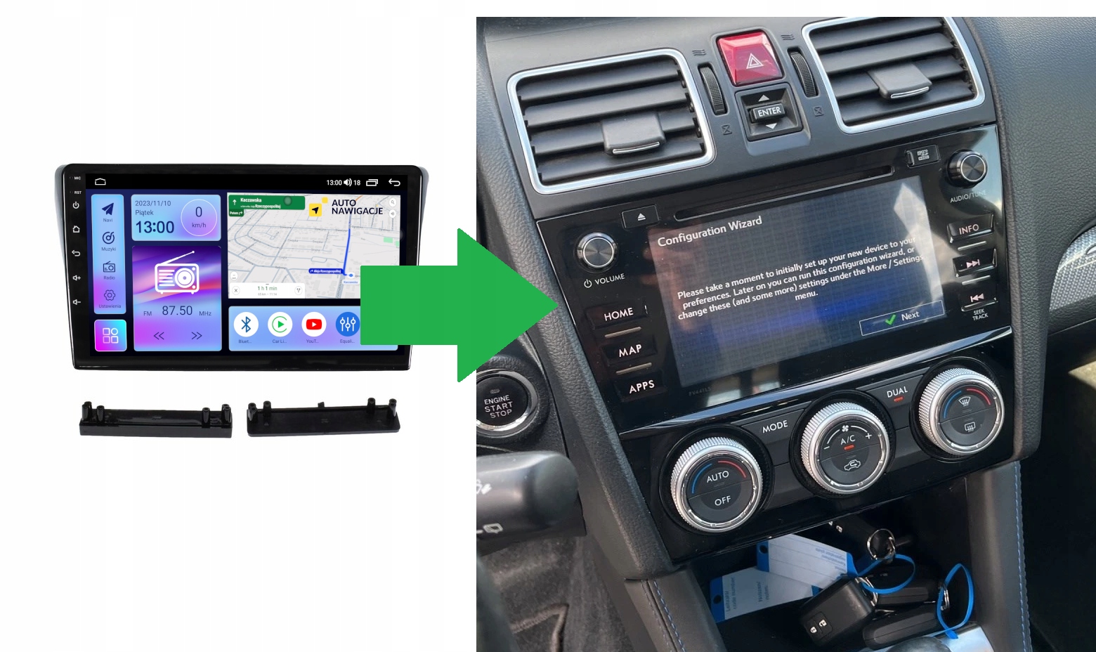 RADIO NAWIGACJA GPS SUBARU LEVORG 2014-2020 ANDROID 4/64 GB
