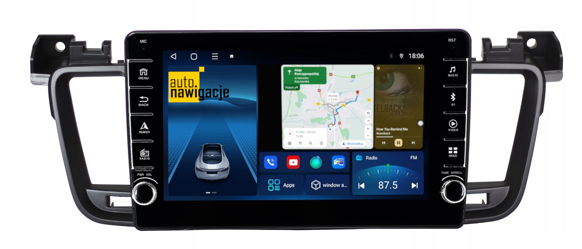 RADIO NAWIGACJA GPS PEUGEOT 508 2010-2018 ANDROID 2/64 GB