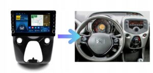 RADIO NAWIGACJA GPS CITROEN C1 II 2014-2021 ANDROID CARPLAY 2/32 GB