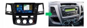 RADIO NAWIGACJA GPS TOYOTA HILUX VII 2005-2008 ANROID MANUALNA KLIMATYZACJA 2/64 GB