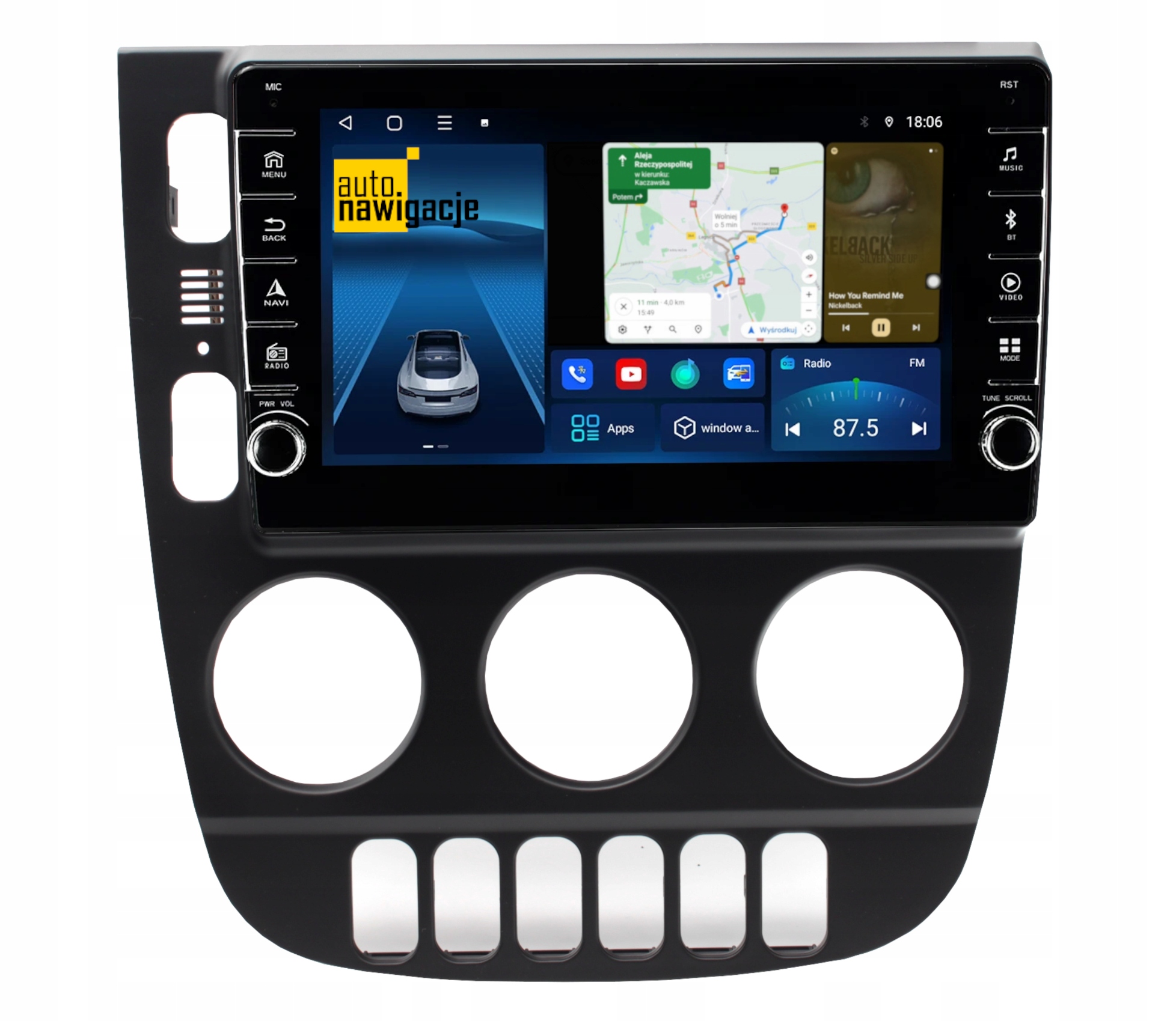 RADIO NAWIGACJA GPS MERCEDES ML W163 2001-2005 ANDROID 2/64 GB