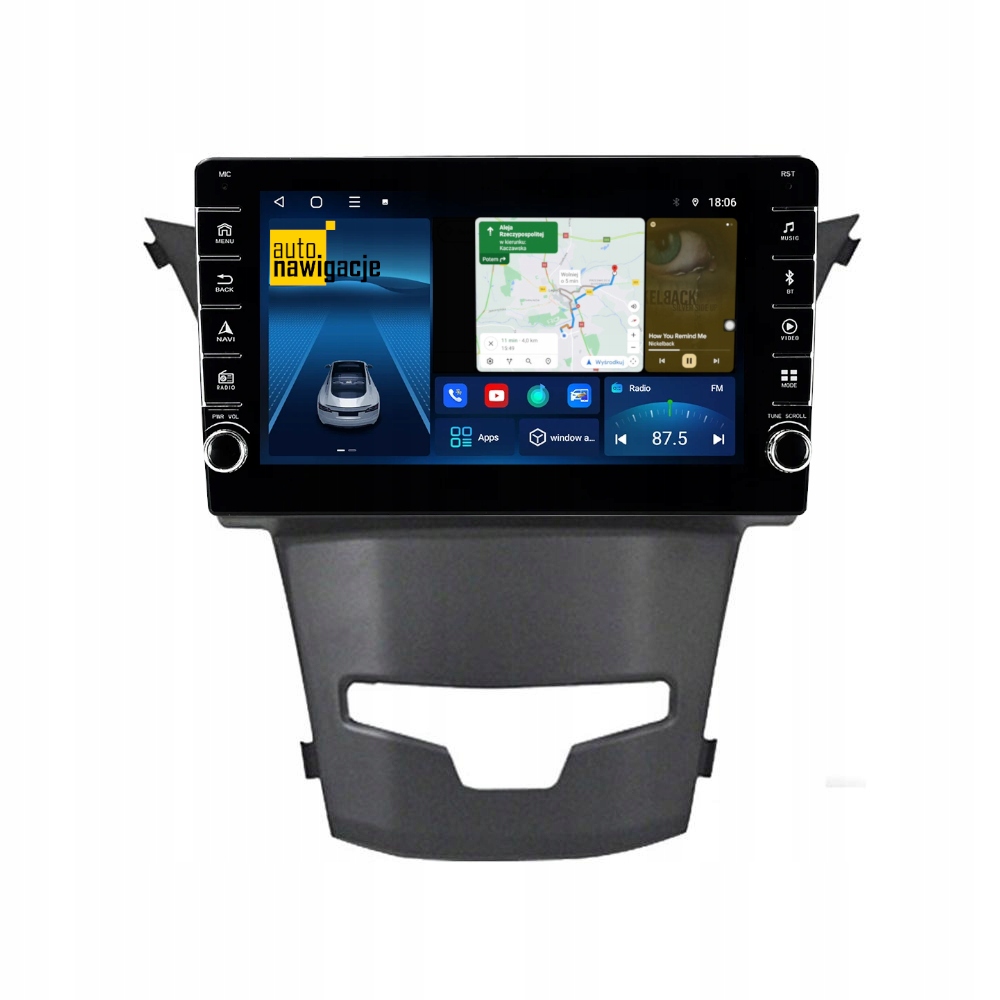 RADIO NAWIGACJA GPS SSANGYONG KORANDO III 2012-2017 ANDROID 2/64 GB