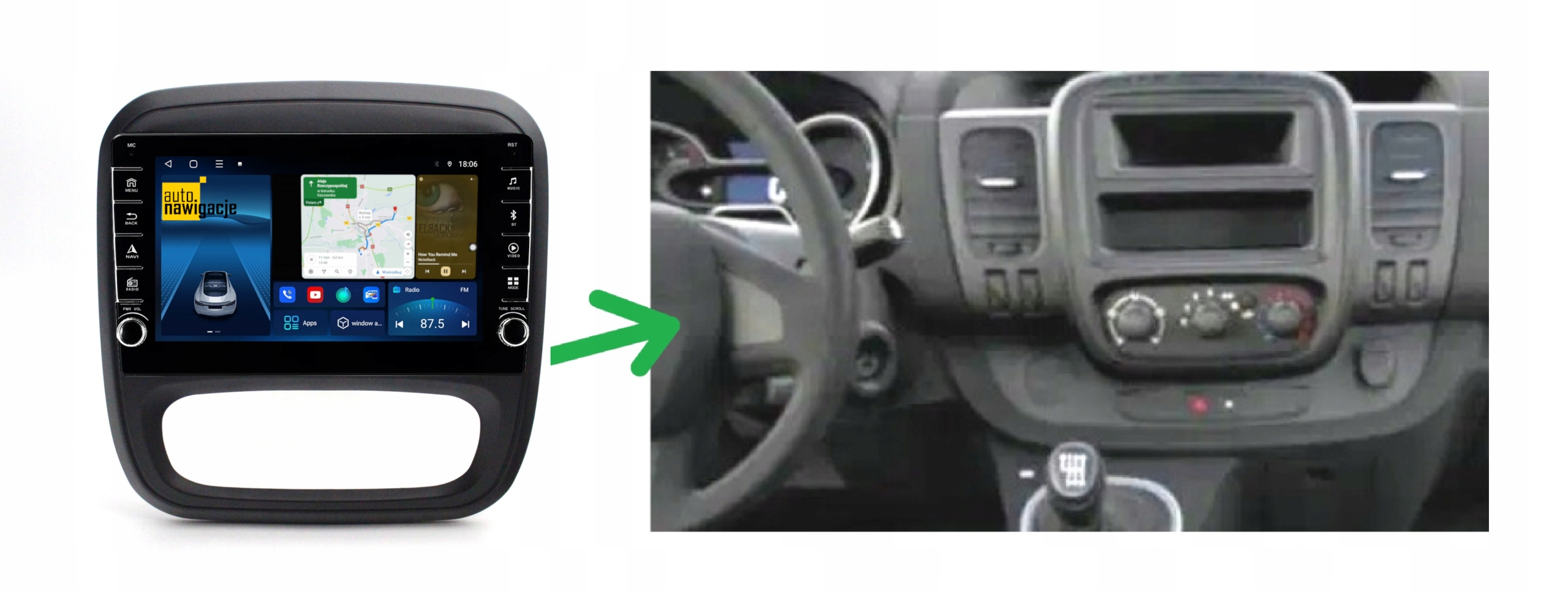 RADIO NAWIGACJA OPEL VIVARO B 2014-2018 ANDROID 2/64 GB