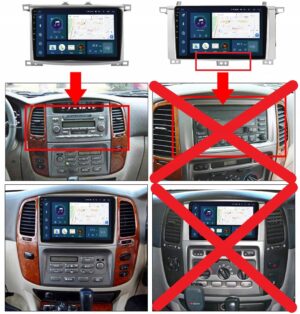 RADIO NAWIGACJA GPS TOYOTA LAND CRUISER J100 2002-2007 ANDROID 2/32 GB