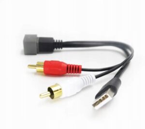 ADAPTER DO RADIA NISSAN USB + RCA + AUX KABEL 8-STYKOWY UNIWERSALNY PORT
