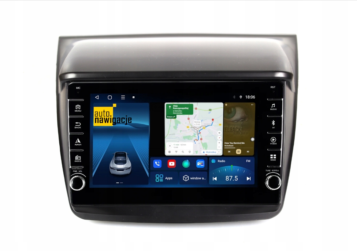 RADIO NAWIGACJA GPS MITSUBISHI PAJERO SPORT 2011-2015 ANDROID CARPLAY 2/64 GB