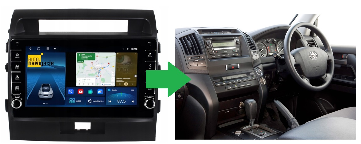 RADIO NAWIGACJA GPS TOYOTA LAND CRUISER 200 2007-2014 ANDROID 4/64 GB 5 RADIO NAWIGACJA GPS TOYOTA LAND CRUISER 200 2007-2014 ANDROID 4/64 GB