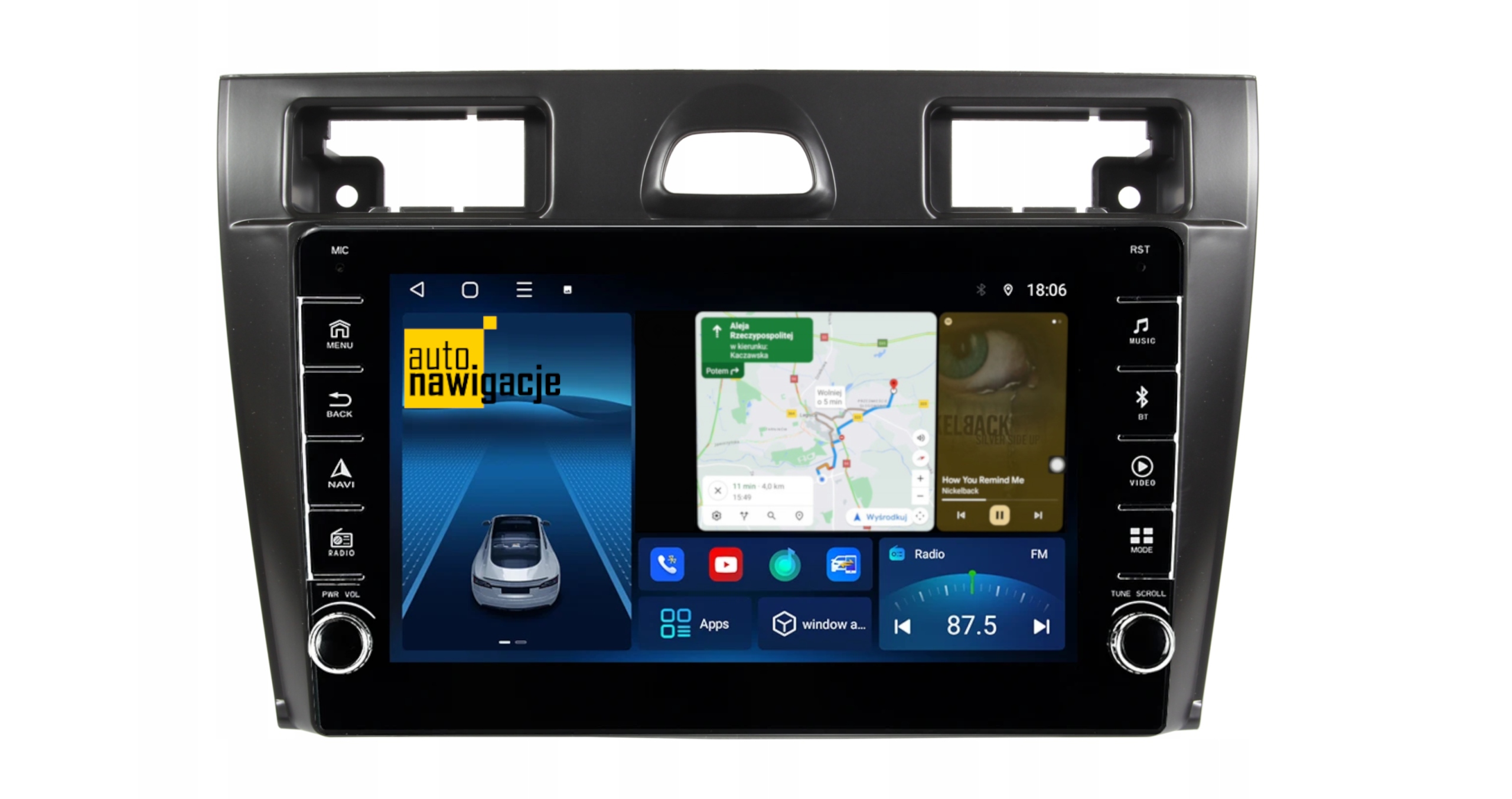 RADIO NAWIGACJA GPS FORD FIESTA 2005-2008 ANDROID 4/64 GB