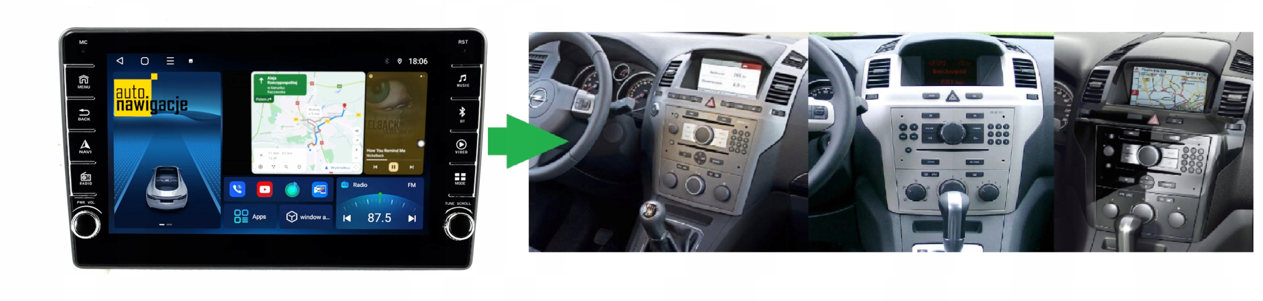 RADIO NAWIGACJA GPS OPEL ZAFIRA B 2005-2014 ANDROID 4/64 GB 5 RADIO NAWIGACJA GPS OPEL ZAFIRA B 2005-2014 ANDROID 4/64 GB
