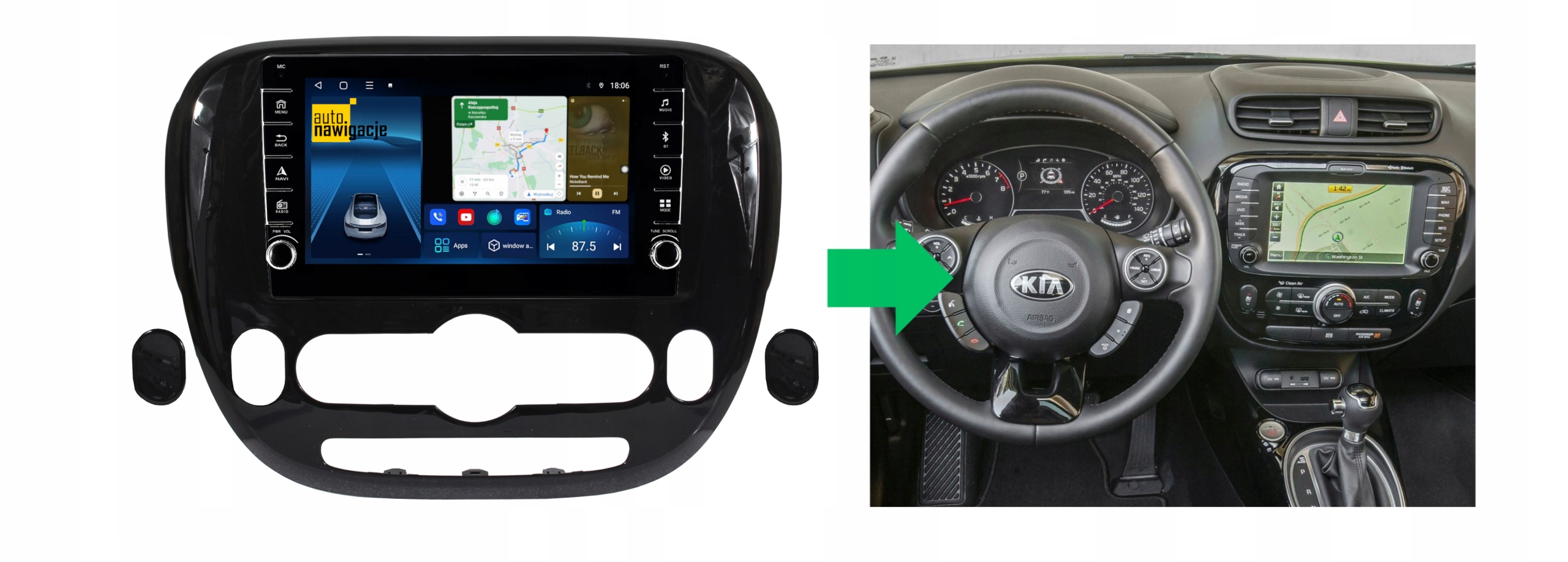 RADIO NAWIGACJA GPS KIA SOUL II 2013-2018 ANDROID 4/64 GB 5 RADIO NAWIGACJA GPS KIA SOUL II 2013-2018 ANDROID 4/64 GB