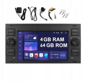 RADIO NAWIGACJA GPS FORD TOURNEO 2006-2009 4GB RAM 64 GB ANDROID 13 CARPLAY