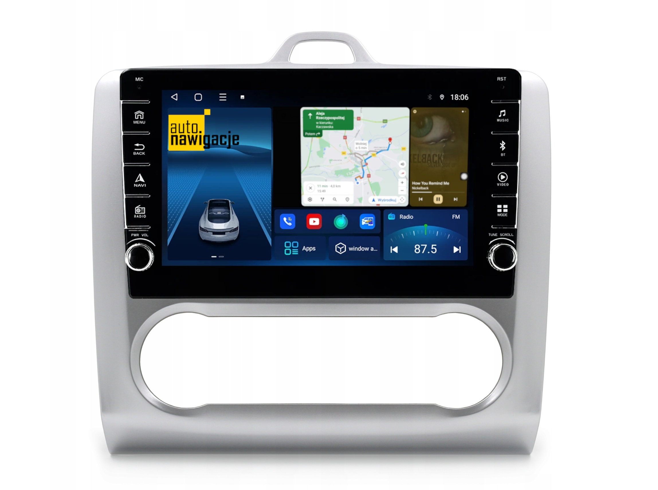 RADIO NAWIGACJA GPS FORD FOCUS 2004-2011 ANDROID 4/64 GB
