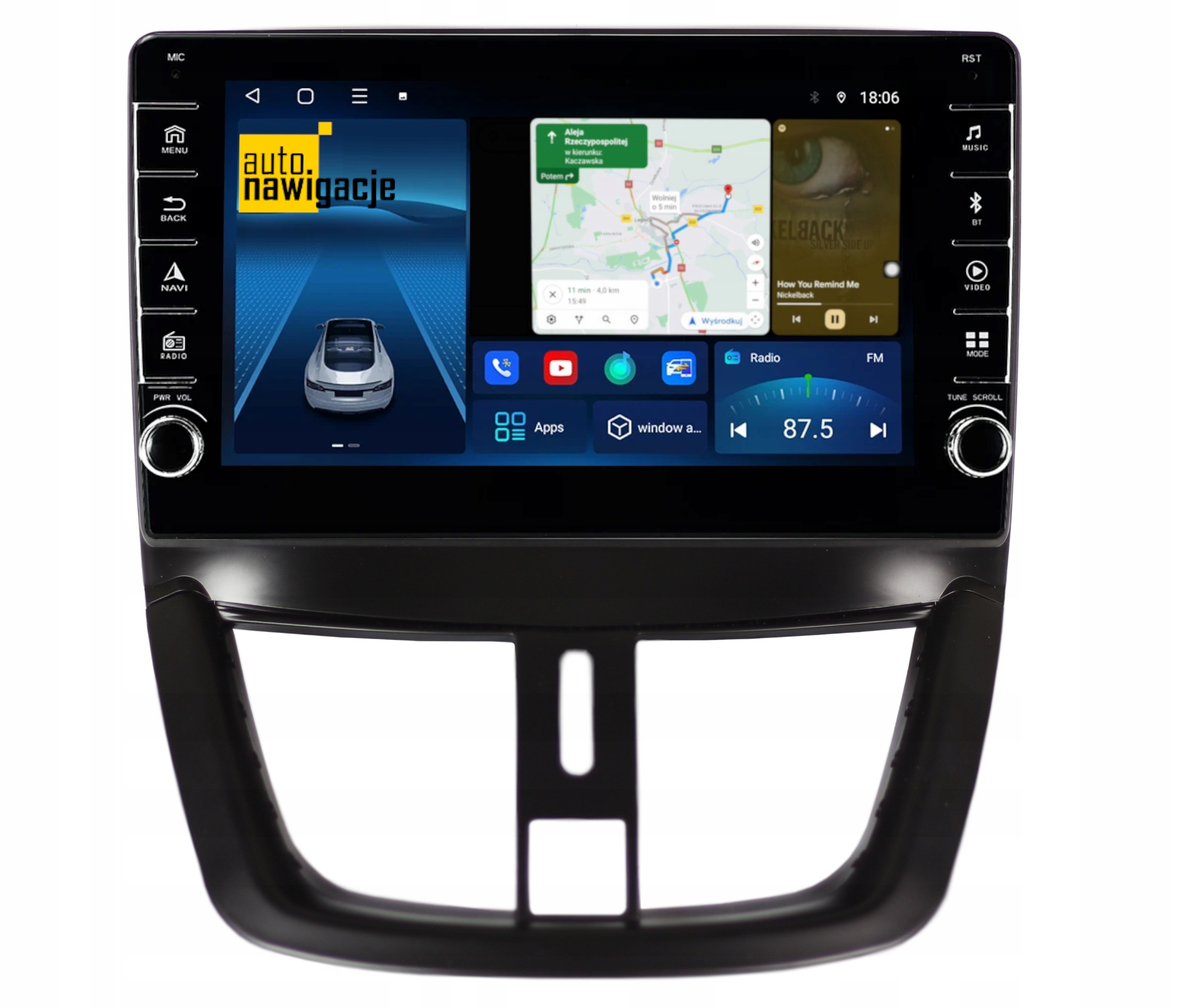 RADIO NAWIGACJA GPS PEUGEOT 207 2006-2012 ANDROID 4/64 GB 3 RADIO NAWIGACJA GPS PEUGEOT 207 2006-2012 ANDROID 4/64 GB