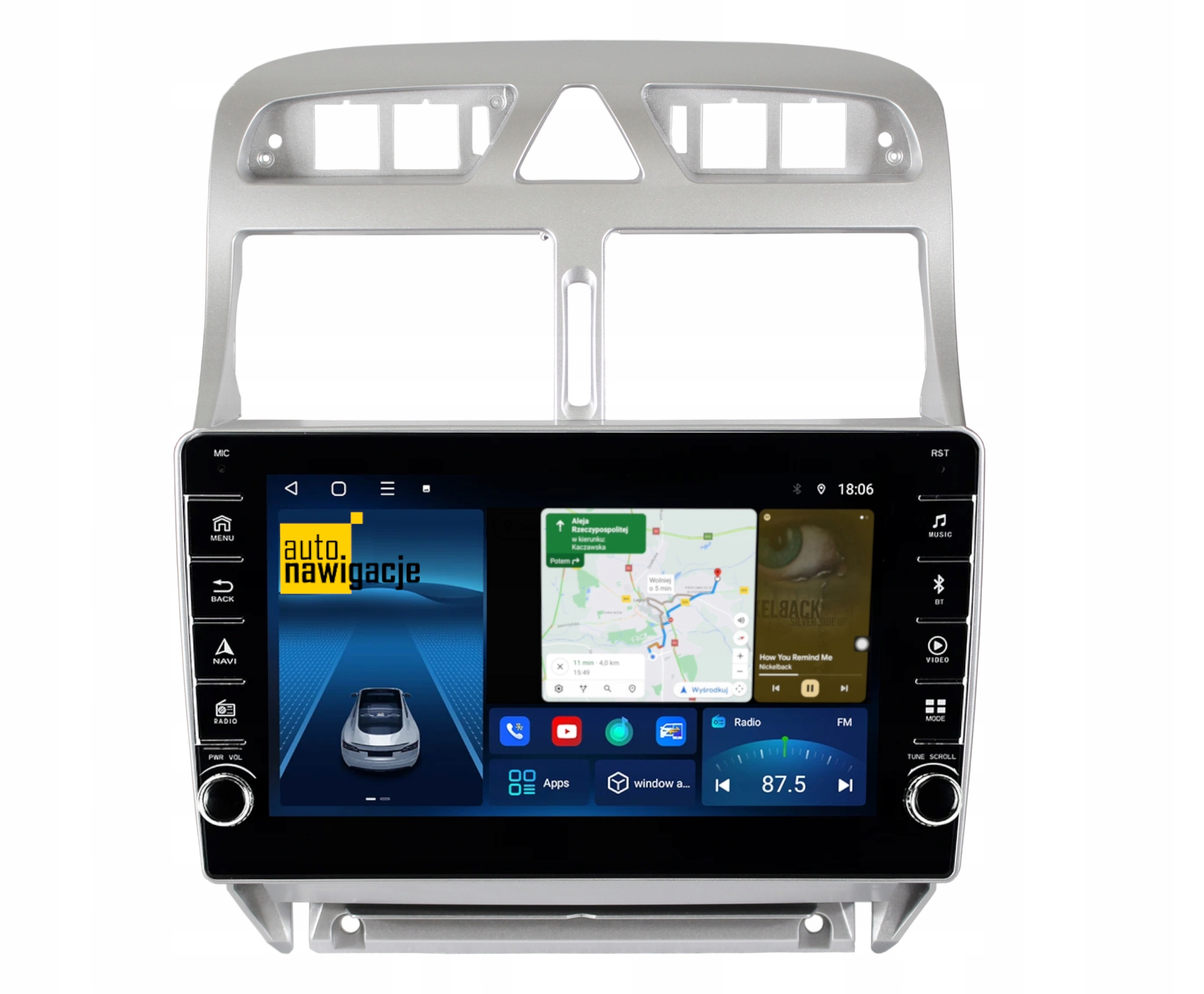 RADIO NAWIGACJA GPS PEUGEOT 307 2001-2008 ANDROID 4/64 GB 3 RADIO NAWIGACJA GPS PEUGEOT 307 2001-2008 ANDROID 4/64 GB