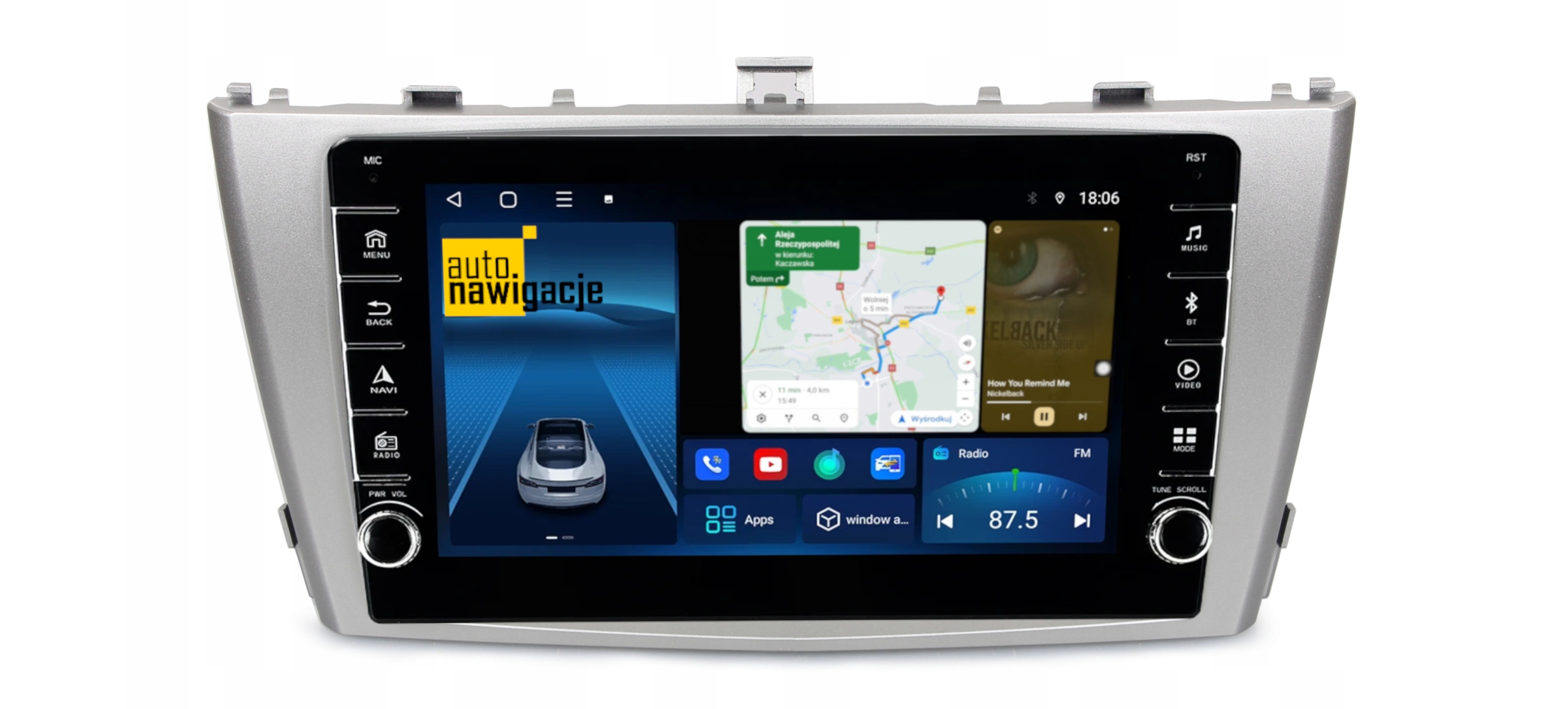 RADIO NAWIGACJA GPS TOYOTA AVENSIS T27 2008-2015 ANDROID 8/128 GB