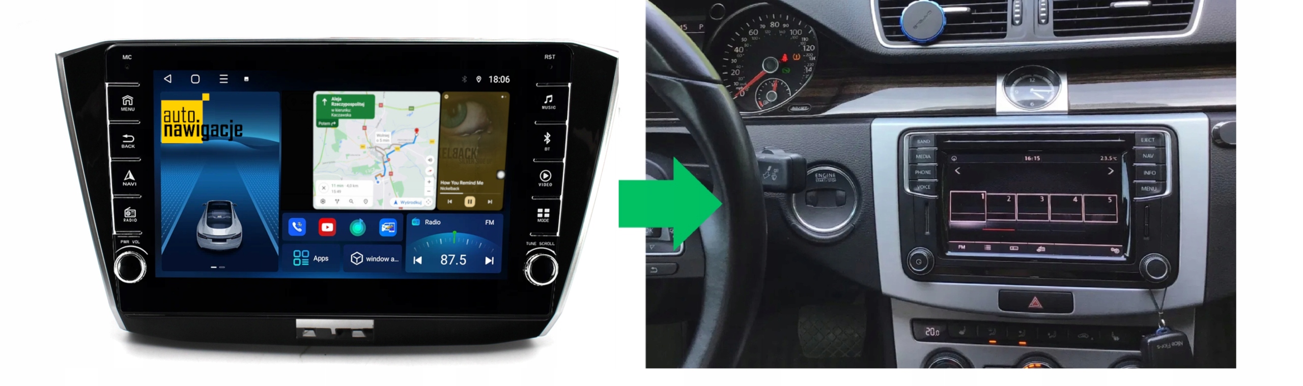 RADIO NAWIGACJA GPS VOLKSWAGEN PASSAT CC 2016-2018 ANDROID 4/64 GB 5 RADIO NAWIGACJA GPS VOLKSWAGEN PASSAT CC 2016-2018 ANDROID 4/64 GB