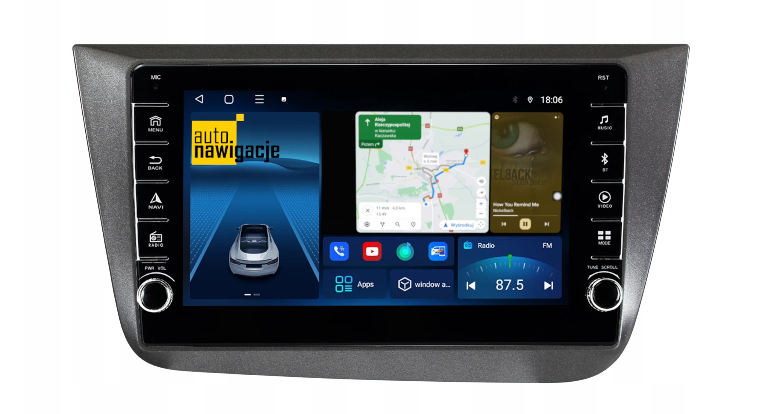 RADIO NAWIGACJA GPS SEAT ALTEA 2004-2012 ANDROID 8/128 GB