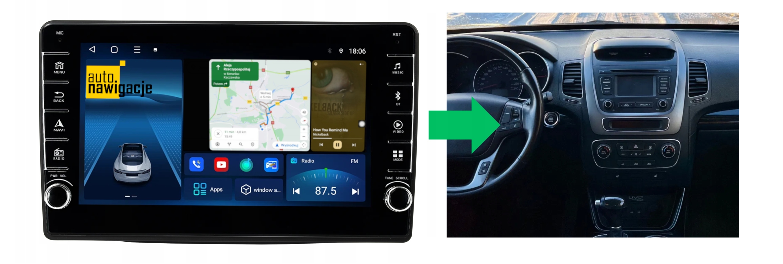 RADIO NAWIGACJA GPS KIA SORENTO II 2013-2015 ANDROID 8/128 GB 5 RADIO NAWIGACJA GPS KIA SORENTO II 2013-2015 ANDROID 8/128 GB