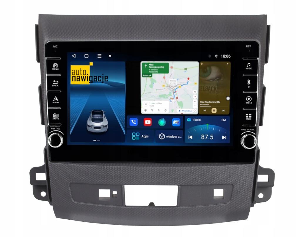 RADIO NAWIGACJA GPS MITSUBISHI OUTLANDER 2006-2012 ANDROID CARPLAY 4/64 GB 3 RADIO NAWIGACJA GPS MITSUBISHI OUTLANDER 2006-2012 ANDROID CARPLAY 4/64 GB