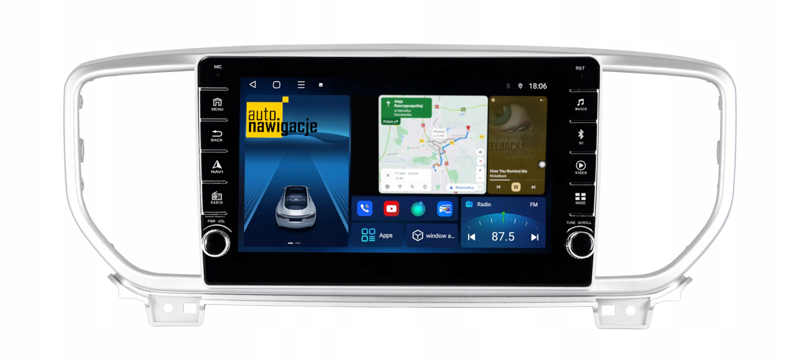 RADIO NAWIGACJA GPS KIA SPORTAGE 2018-2021 ANDROID 4/64 GB