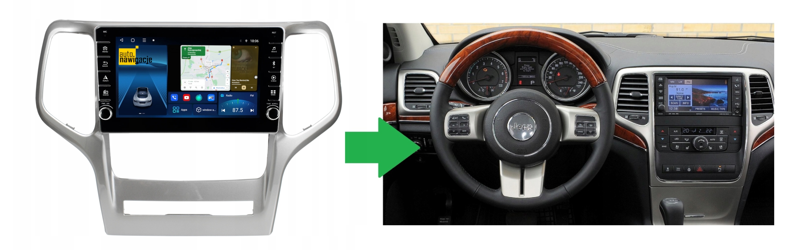 RADIO NAWIGACJA GPS JEEP GRAND CHEROKEE IV 2010-2013 ANDROID 4/64 GB 5 RADIO NAWIGACJA GPS JEEP GRAND CHEROKEE IV 2010-2013 ANDROID 4/64 GB