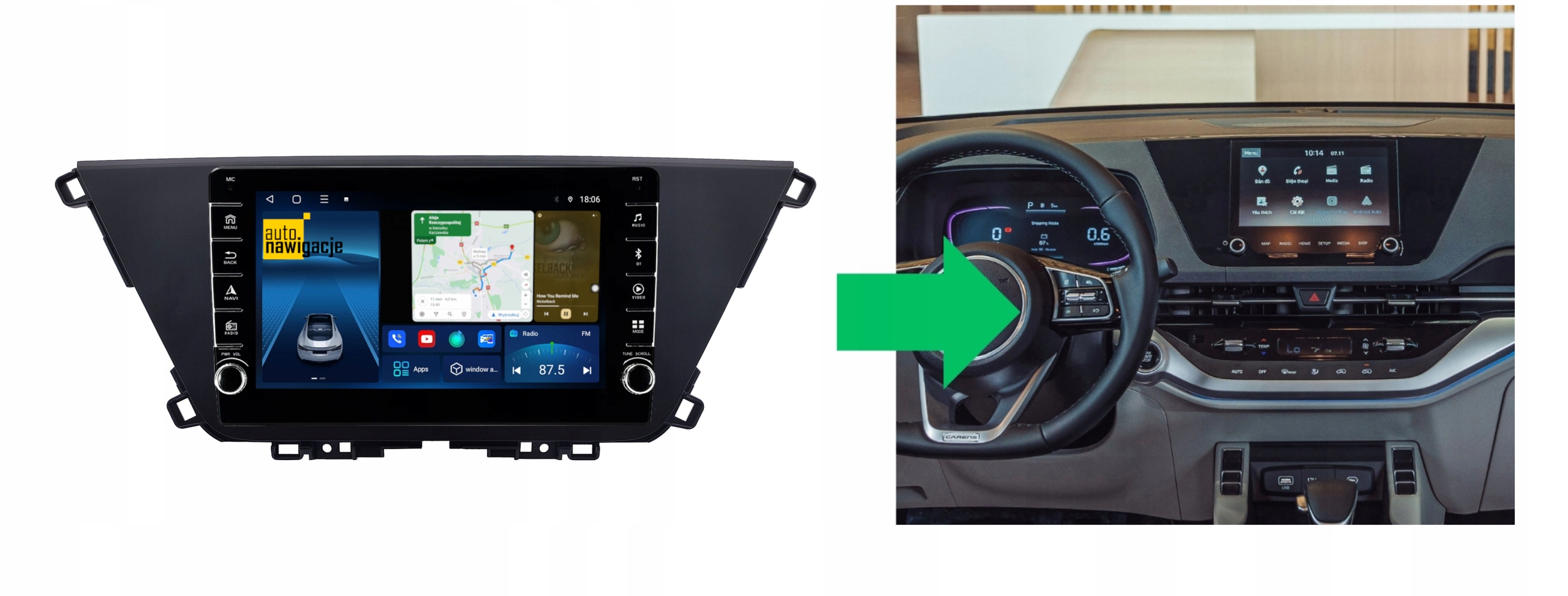 RADIO NAWIGACJA GPS KIA CARENS 2021+ ANDROID 4/64 GB 5 RADIO NAWIGACJA GPS KIA CARENS 2021+ ANDROID 4/64 GB