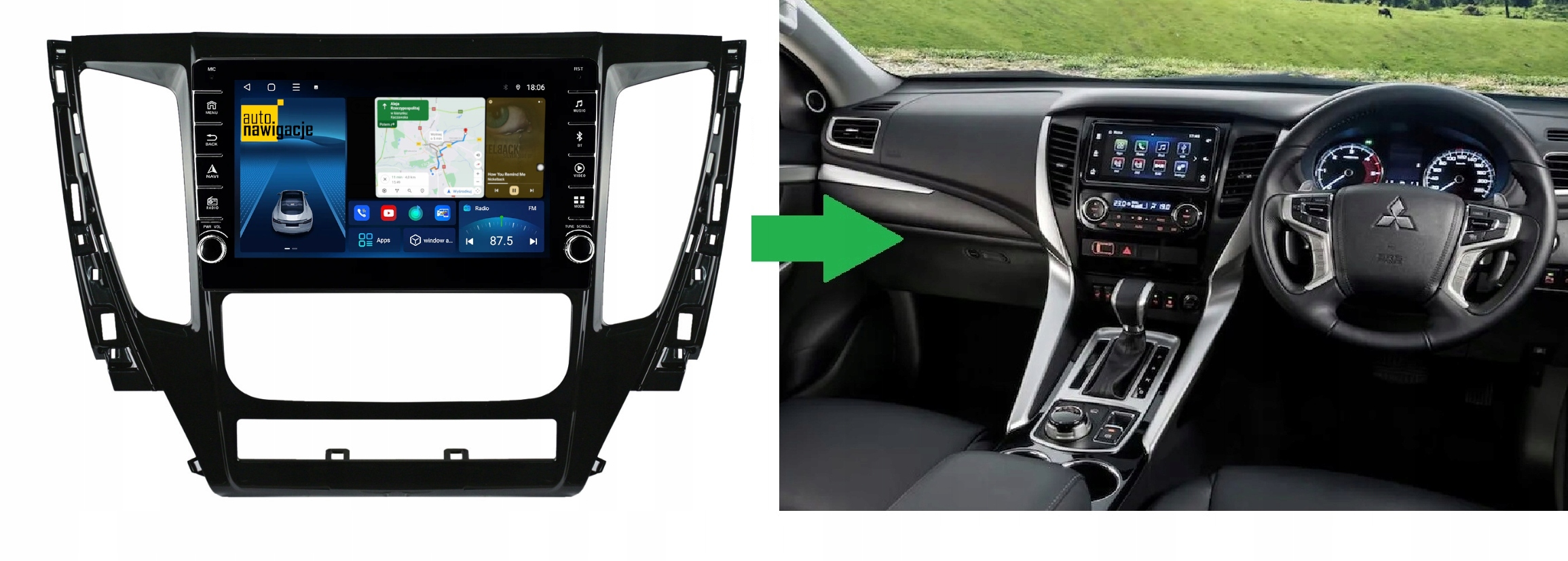 RADIO NAWIGACJA GPS MITSUBISHI PAJERO SPORT 2017-2020 ANDROID 8/128 GB 5 RADIO NAWIGACJA GPS MITSUBISHI PAJERO SPORT 2017-2020 ANDROID 8/128 GB