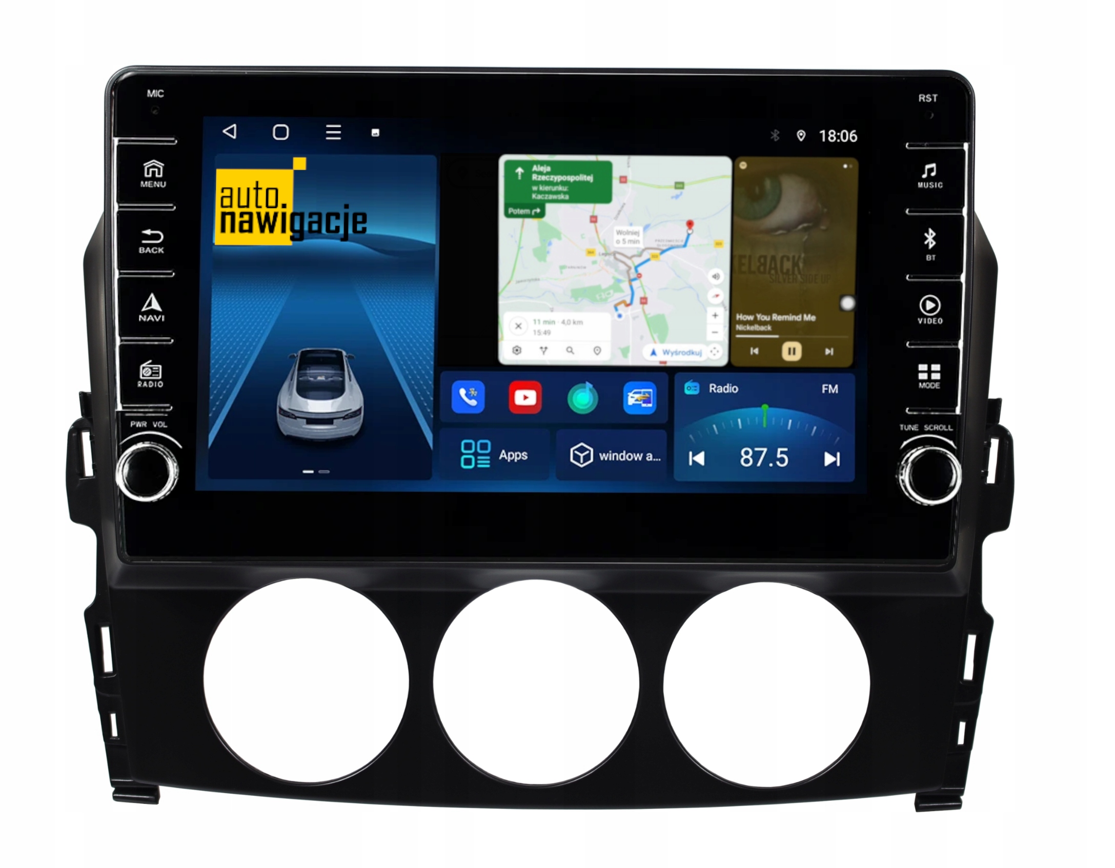 RADIO NAWIGACJA GPS MAZDA MX-5 2009-2014 ANDROID 4/64 GB
