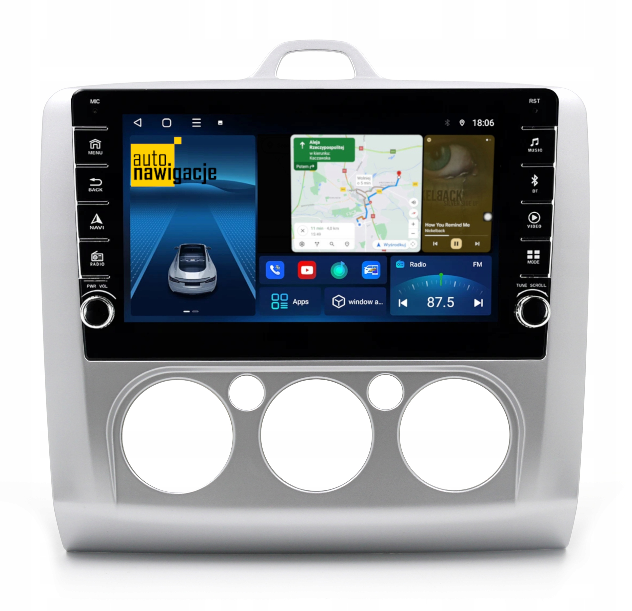 RADIO NAWIGACJA GPS FORD FOCUS 2004-2011 ANDROID 4/64 GB