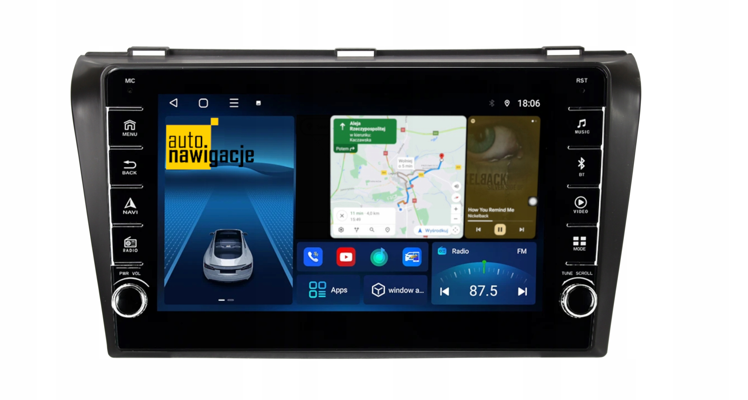 RADIO NAWIGACJA GPS MAZDA 3 2003-2009 ANDROID 4/64 GB 3 RADIO NAWIGACJA GPS MAZDA 3 2003-2009 ANDROID 4/64 GB