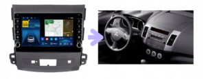 RADIO NAWIGACJA GPS MITSUBISHI OUTLANDER 2006-2012 ANDROID CARPLAY 4/64 GB