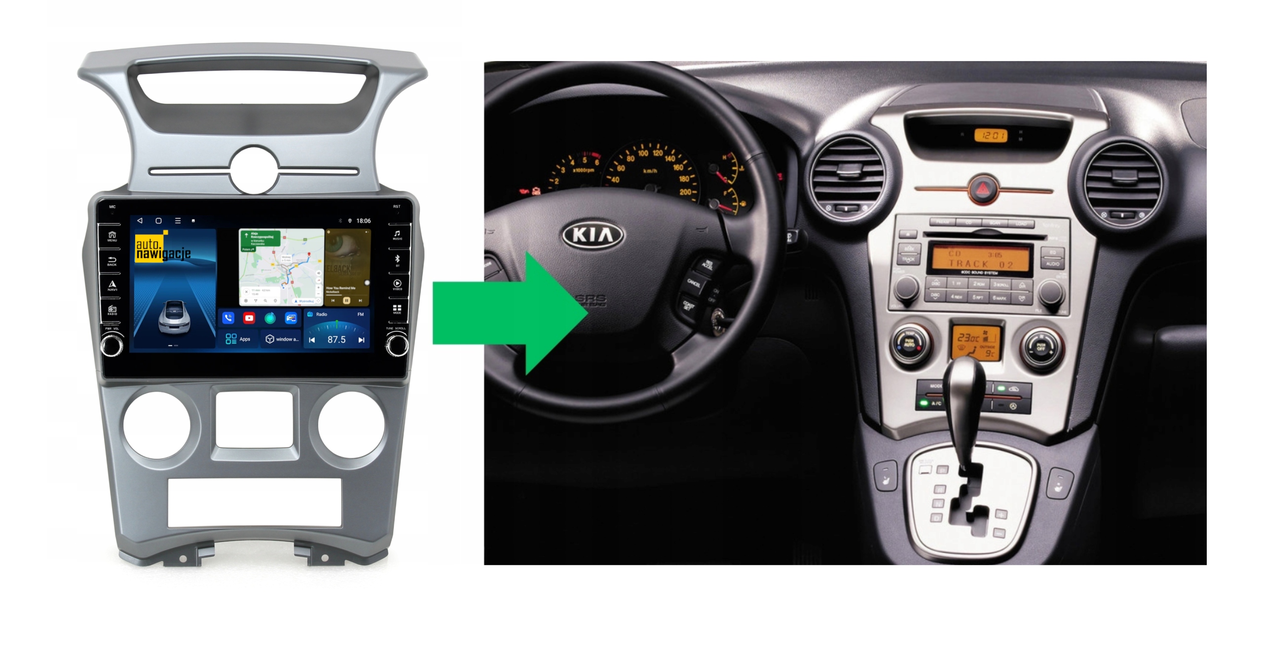 RADIO NAWIGACJA GPS KIA CARENS 2007-2013 ANDROID 8/128 GB 5 RADIO NAWIGACJA GPS KIA CARENS 2007-2013 ANDROID 8/128 GB