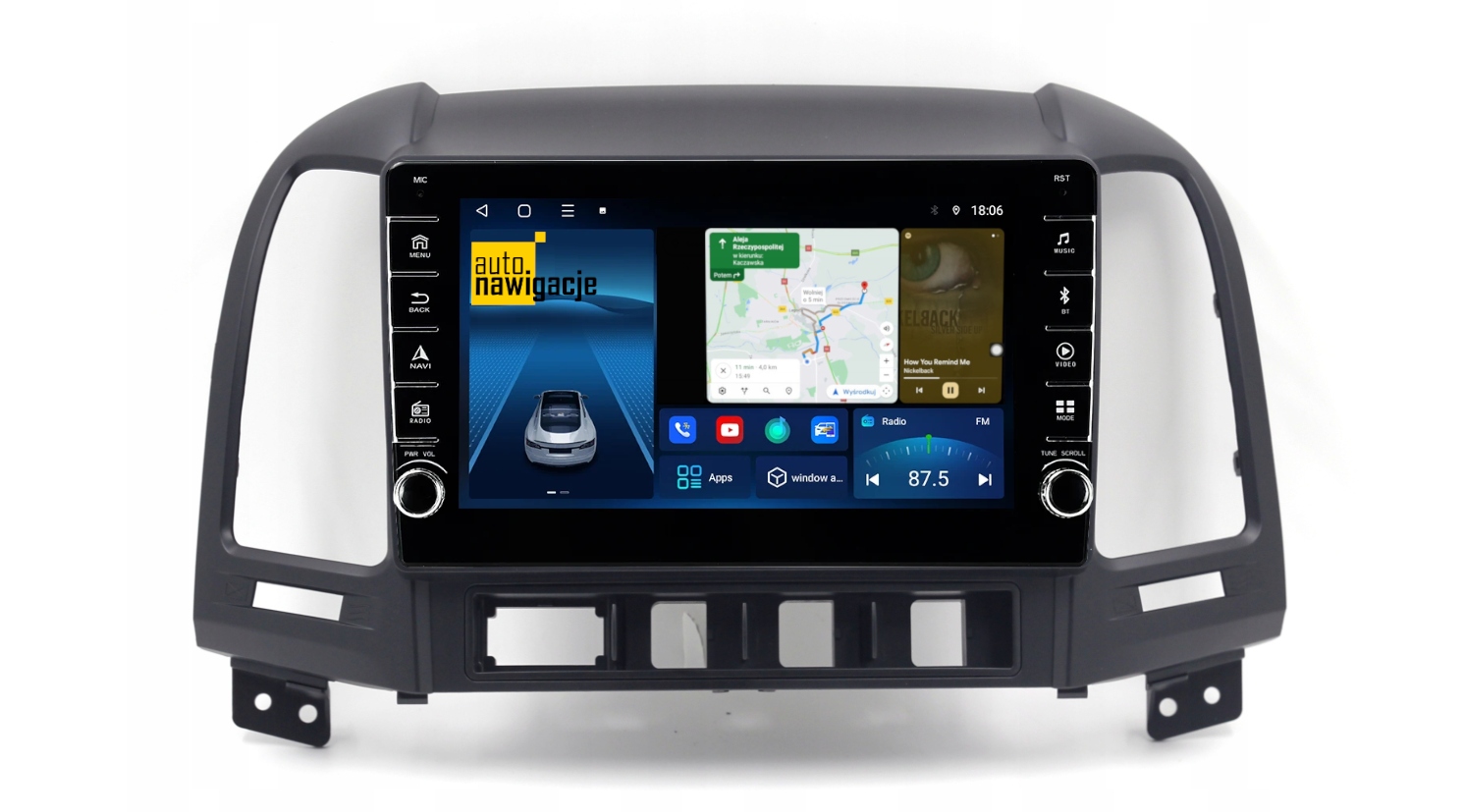 RADIO NAWIGACJA GPS HYUNDAI SANTA FE 2006-2012 ANDROID 4/64 GB