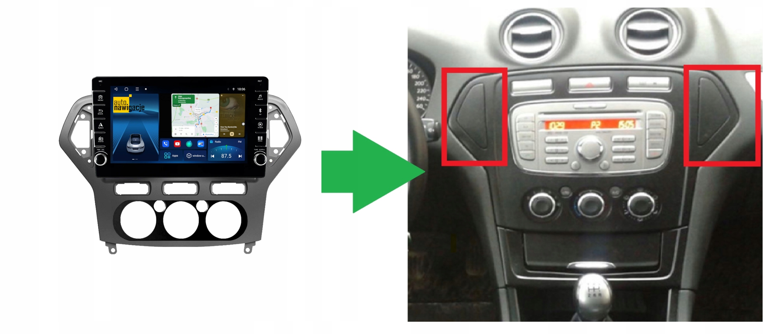 RADIO NAWIGACJA GPS FORD MONDEO IV 2006-2014 ANDROID 4/64 GB 5 RADIO NAWIGACJA GPS FORD MONDEO IV 2006-2014 ANDROID 4/64 GB