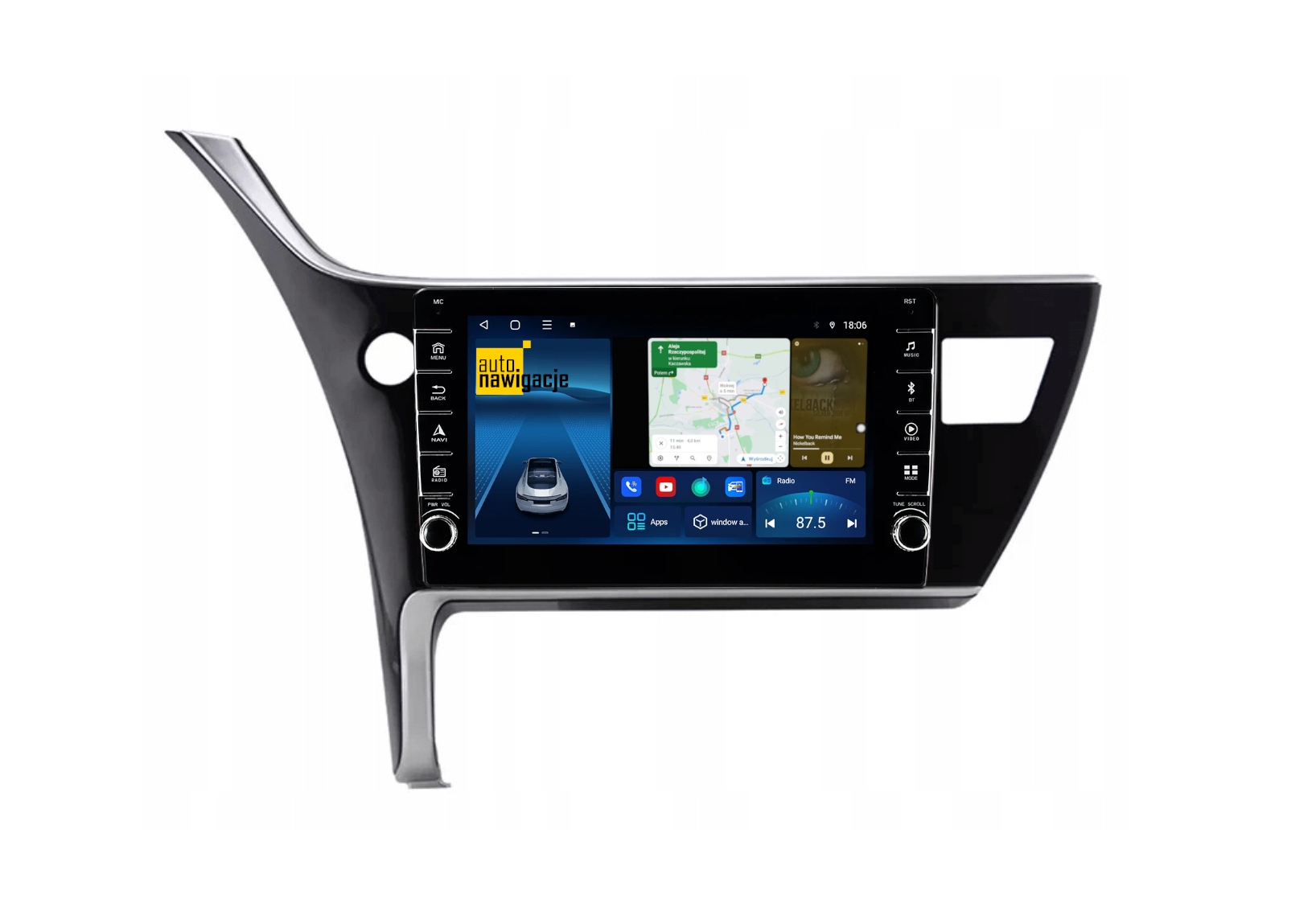 RADIO NAWIGACJA GPS TOYOTA COROLLA 2017-2019 ANDROID 8/128 GB