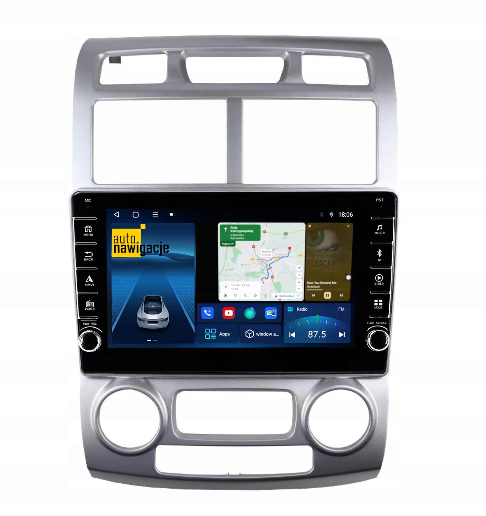 RADIO NAWIGACJA GPS KIA SPORTAGE 2005-2009 ANDROID 4/64 GB