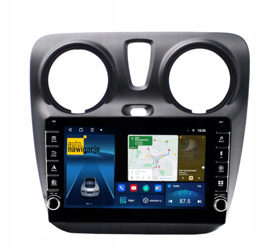 RADIO NAWIGACJA GPS DACIA LOGAN 2012-2020 ANDROID 8/128 GB