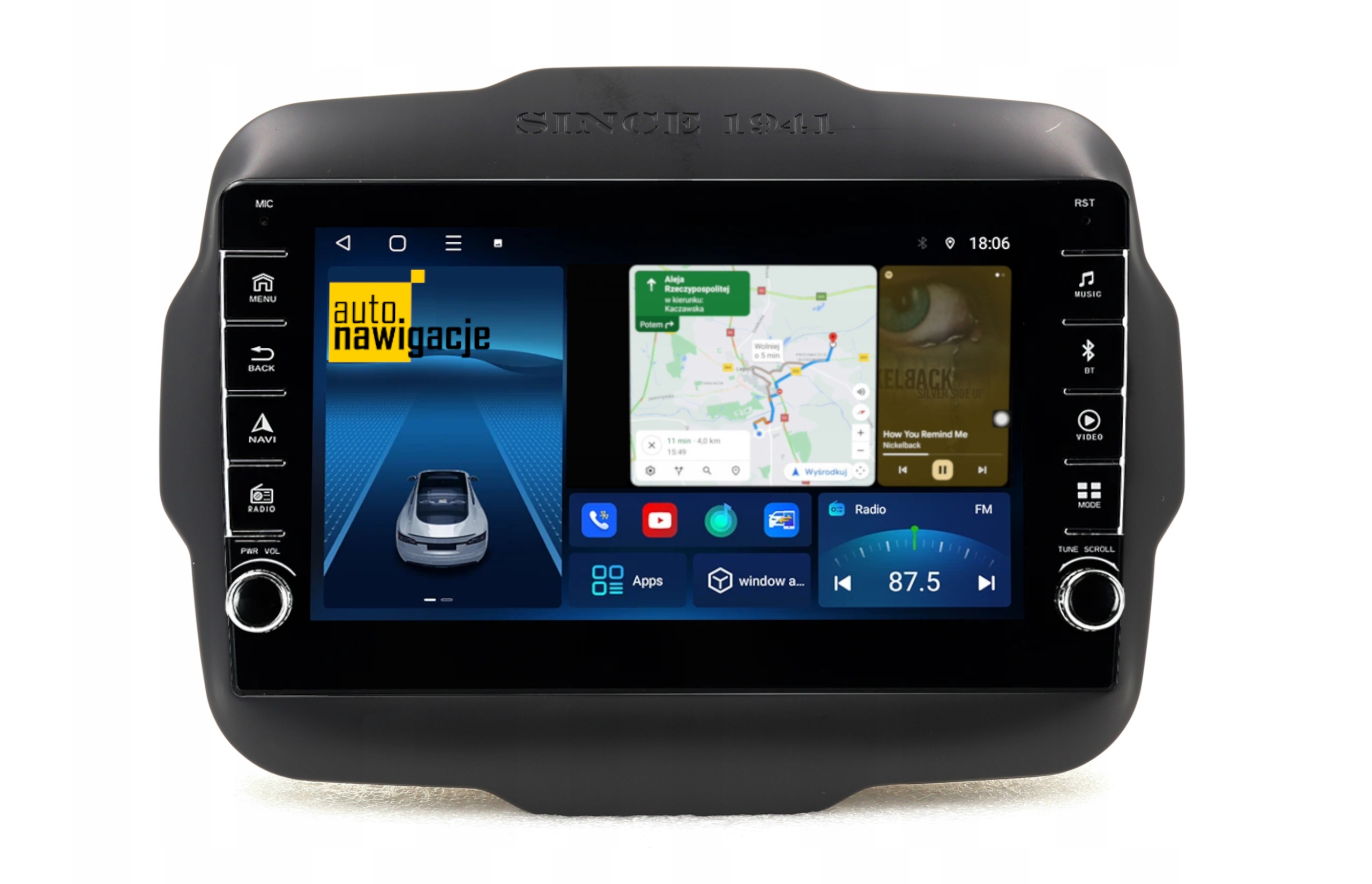RADIO NAWIGACJA GPS JEEP RENEGADE 2014+ ANDROID 8/128 GB