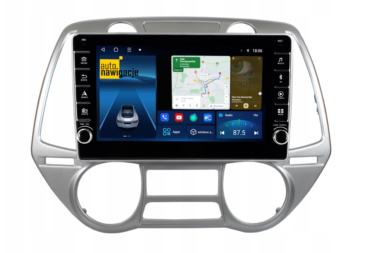 RADIO NAWIGACJA GPS HYUNDAI I20 2008-2012 ANDROID 4/64 GB