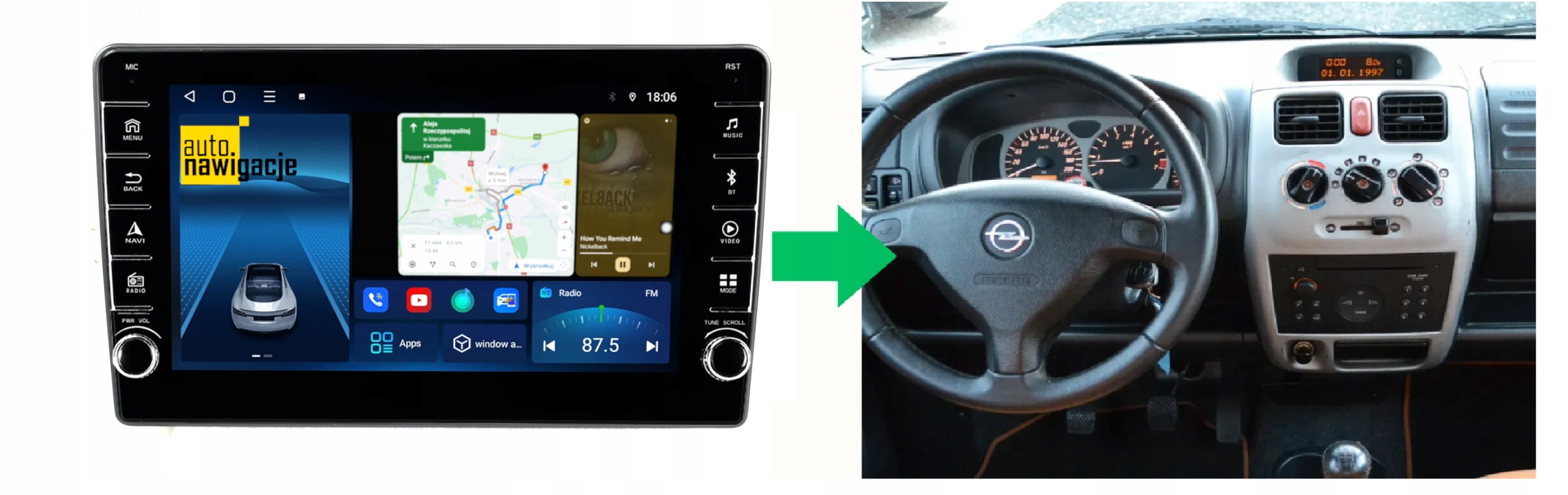 RADIO NAWIGACJA GPS OPEL AGILA 2000-2007 ANDROID 4/64 GB 5 RADIO NAWIGACJA GPS OPEL AGILA 2000-2007 ANDROID 4/64 GB