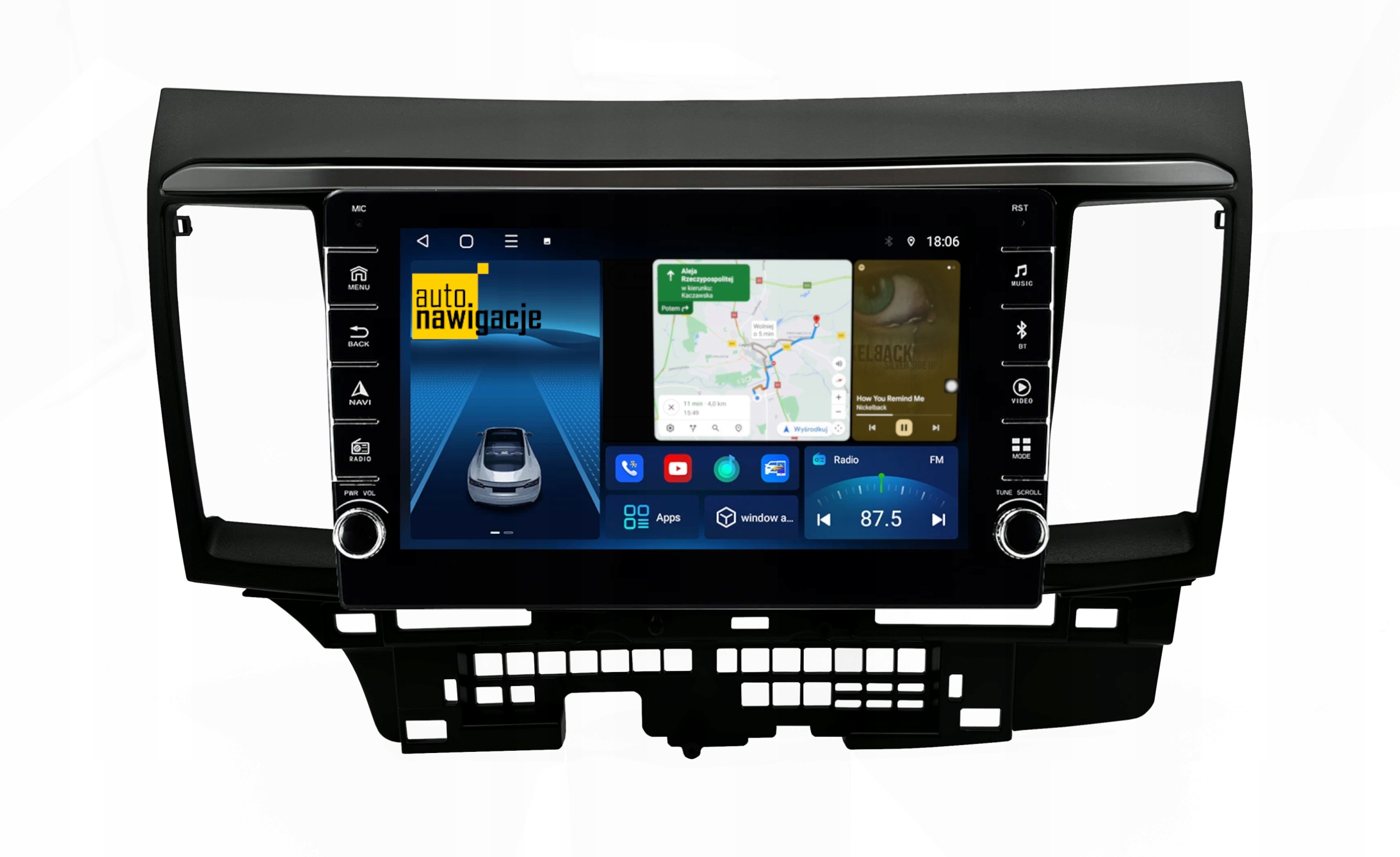 RADIO NAWIGACJA GPS MITSUBISHI LANCER 2015+ ANDROID 4/64 GB