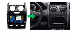 RADIO NAWIGACJA GPS DACIA DUSTER 2014-2017 ANDROID CARPLAY 8/128 GB