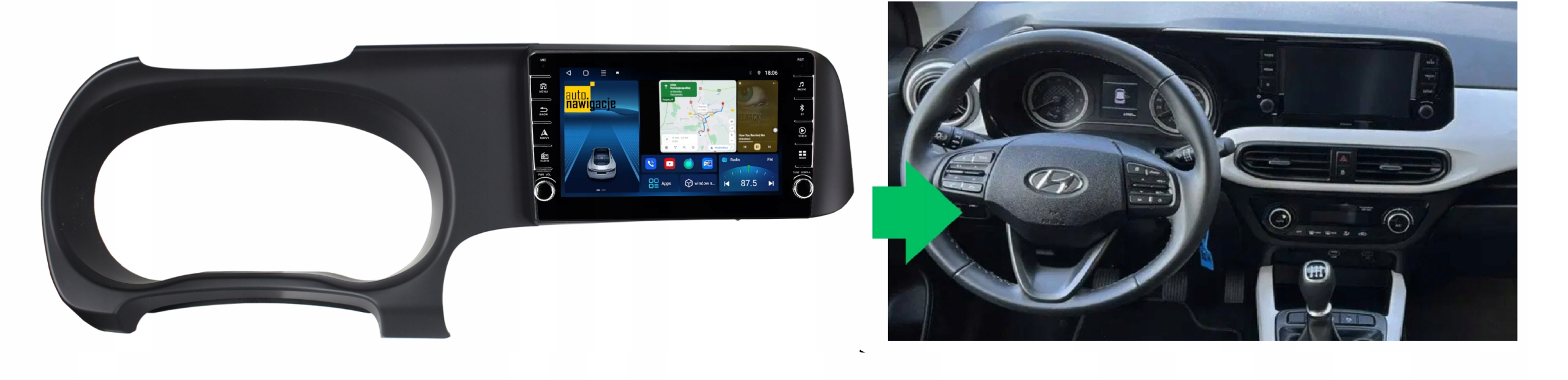 RADIO NAWIGACJA GPS HYUNDAI I10 III 2019+ ANDROID 4/64 GB
