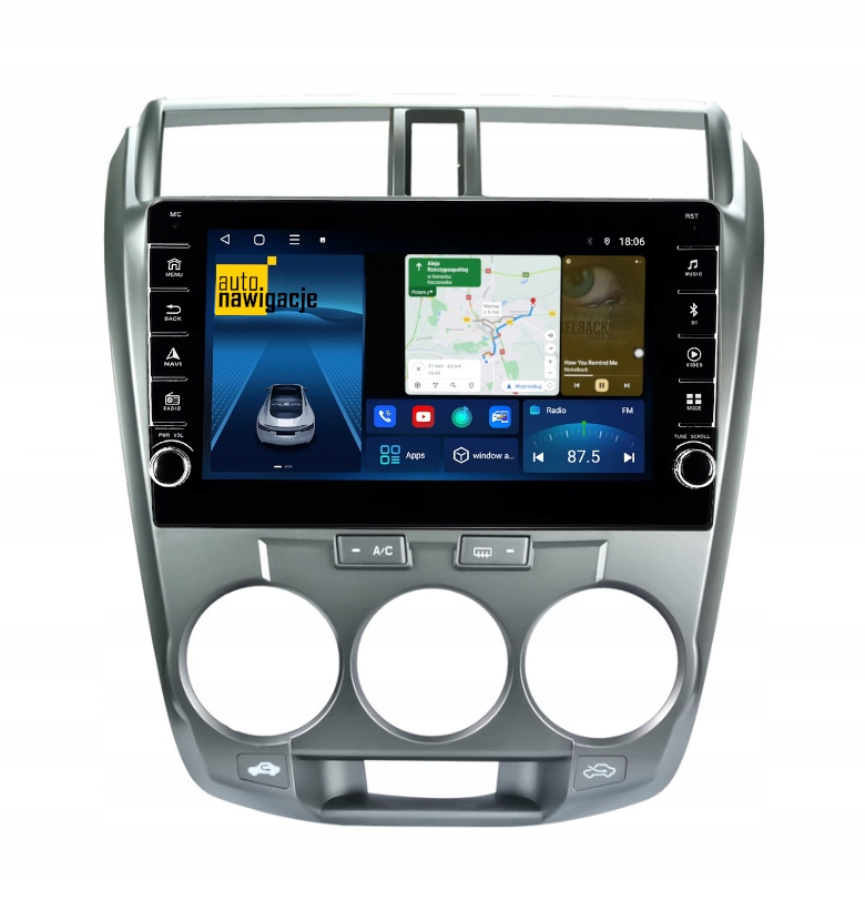 RADIO NAWIGACJA GPS HONDA CITY V 2008-2013 ANDROID 4/64 GB