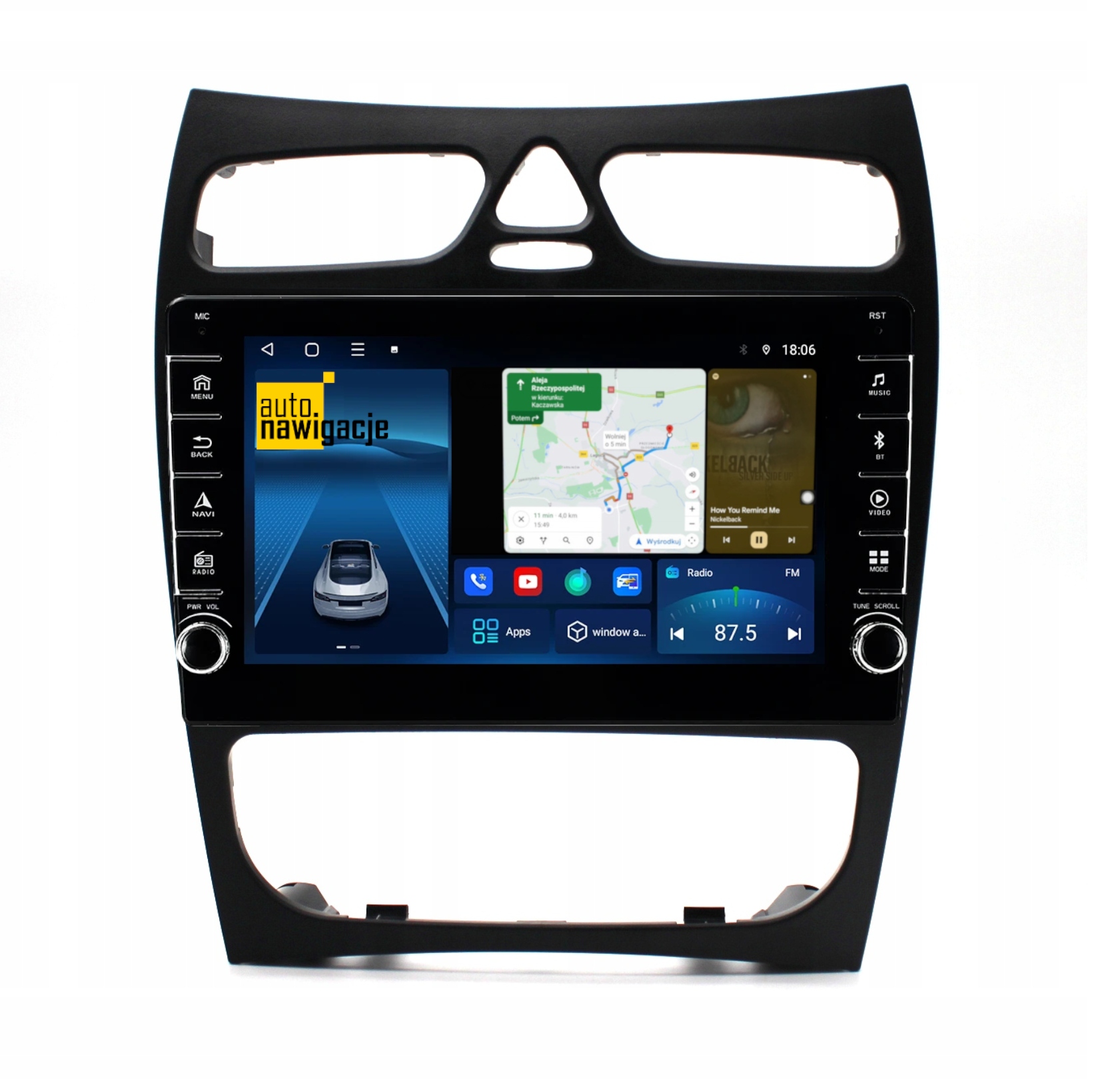 RADIONAWIGACJA MERCEDES BENZ CLK W208 W209 ANDROID 8/128 GB
