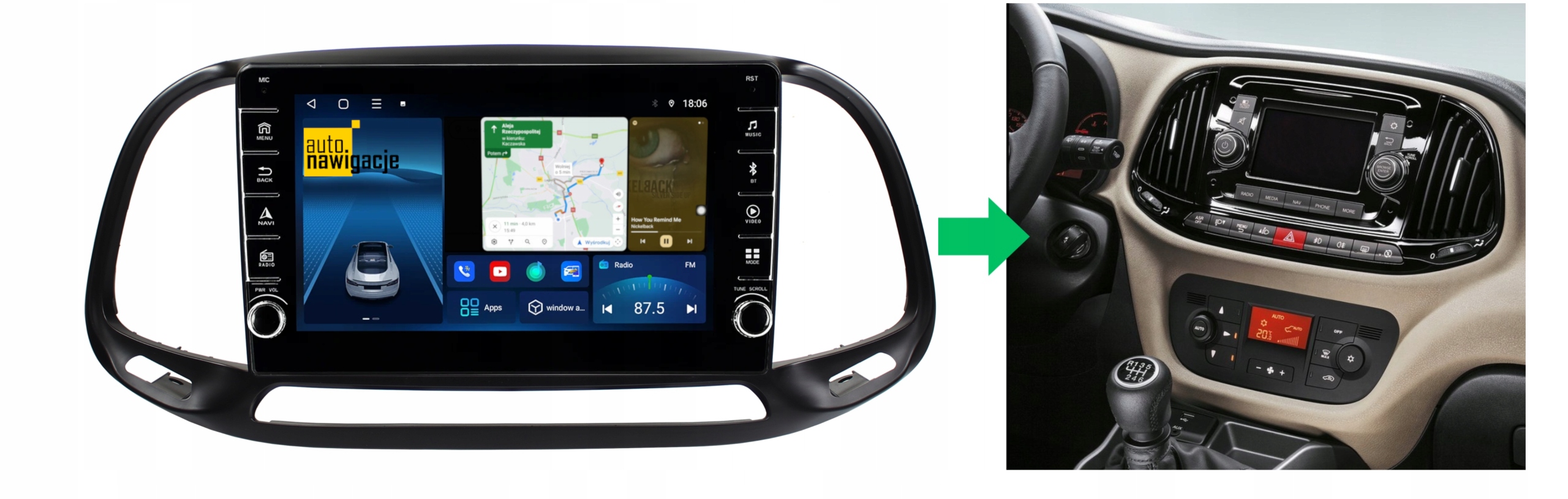 RADIO NAWIGACJA GPS FIAT DOBLO 2015+ ANDROID 4/64 GB 5 RADIO NAWIGACJA GPS FIAT DOBLO 2015+ ANDROID 4/64 GB