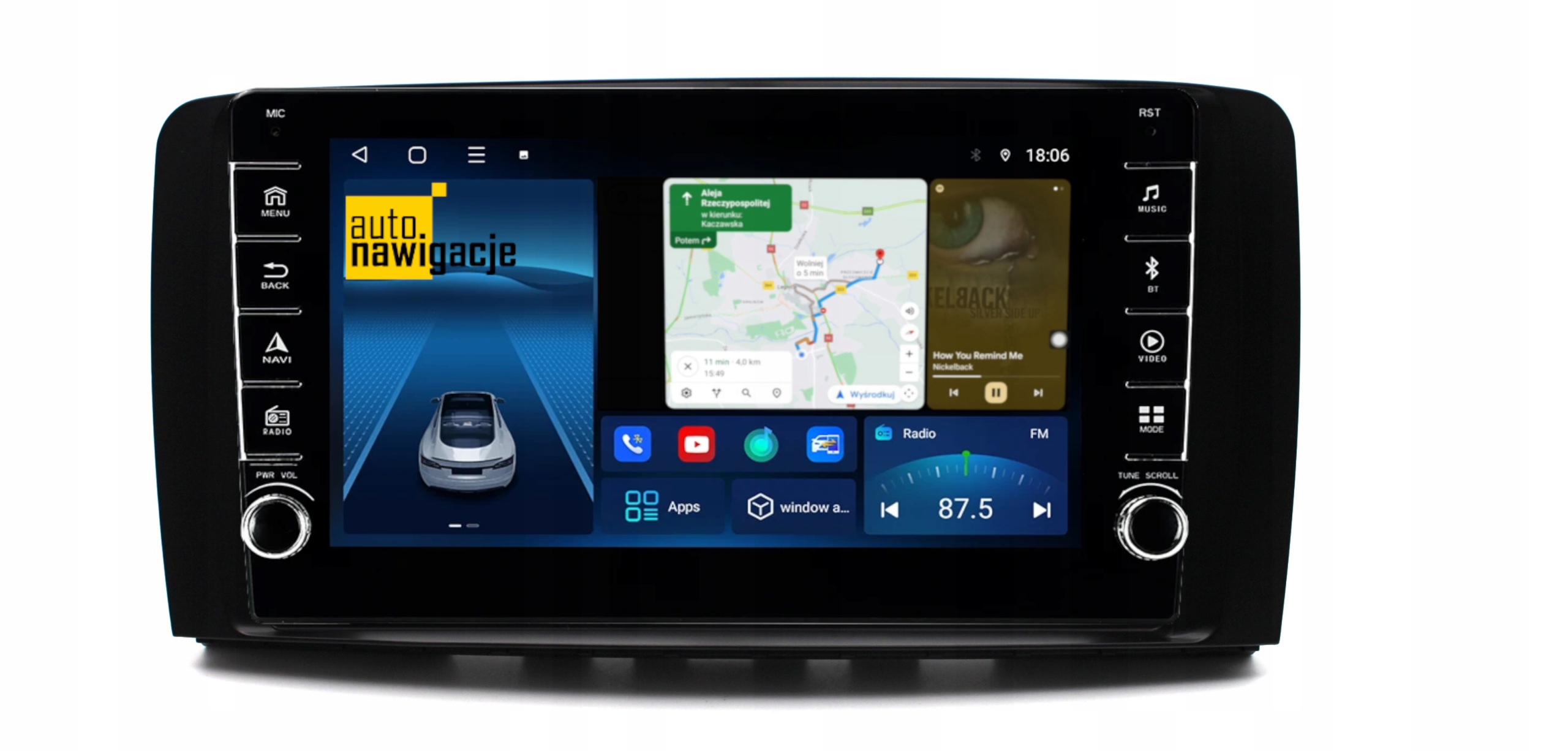 RADIO NAWIGACJA GPS MERCEDES BENZ R W251 ANDROID 4/64 GB